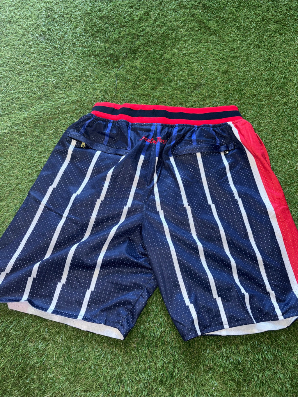Houston Rockets Navy Pinstripe Shorts