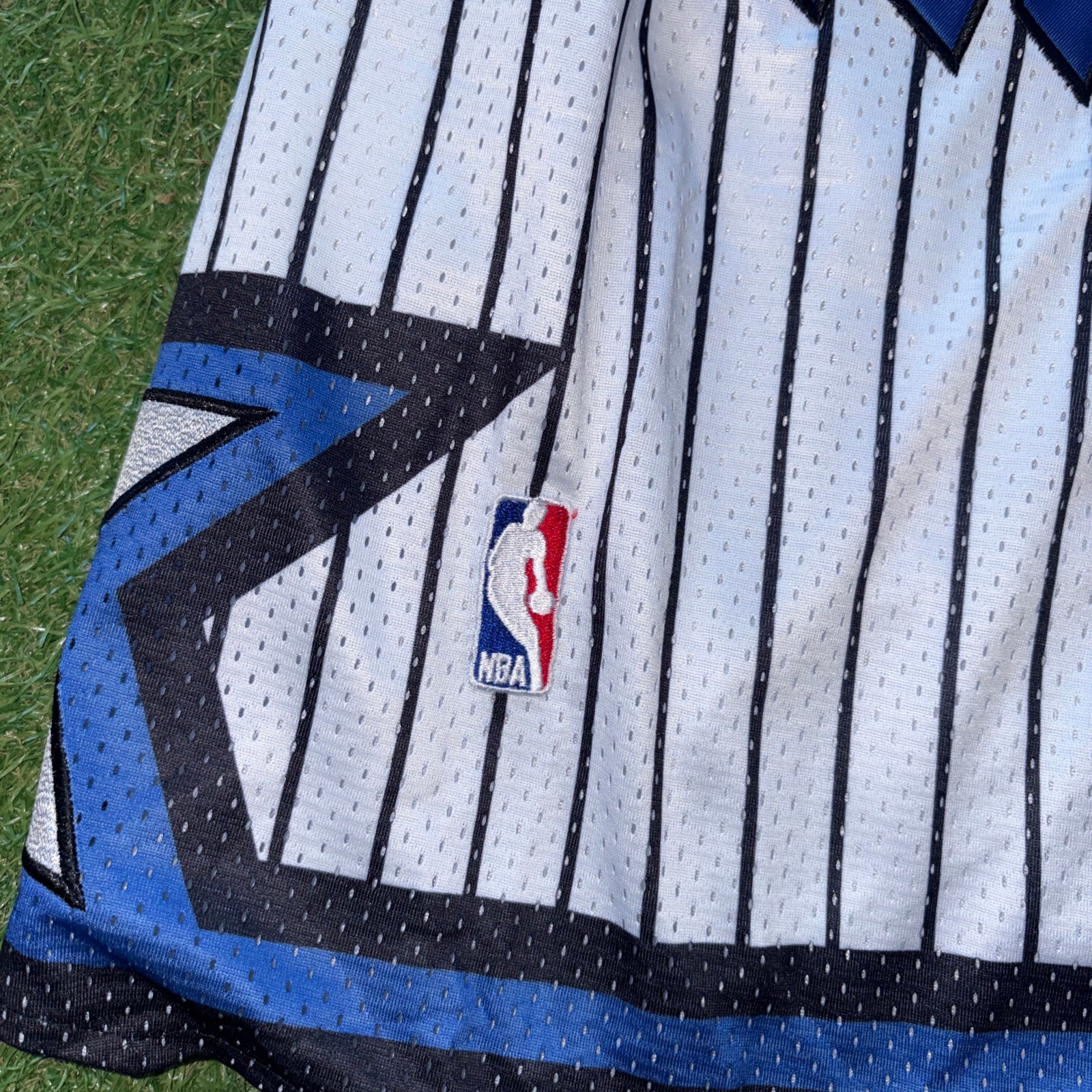 Orlando Magic White Pinstripe Shorts