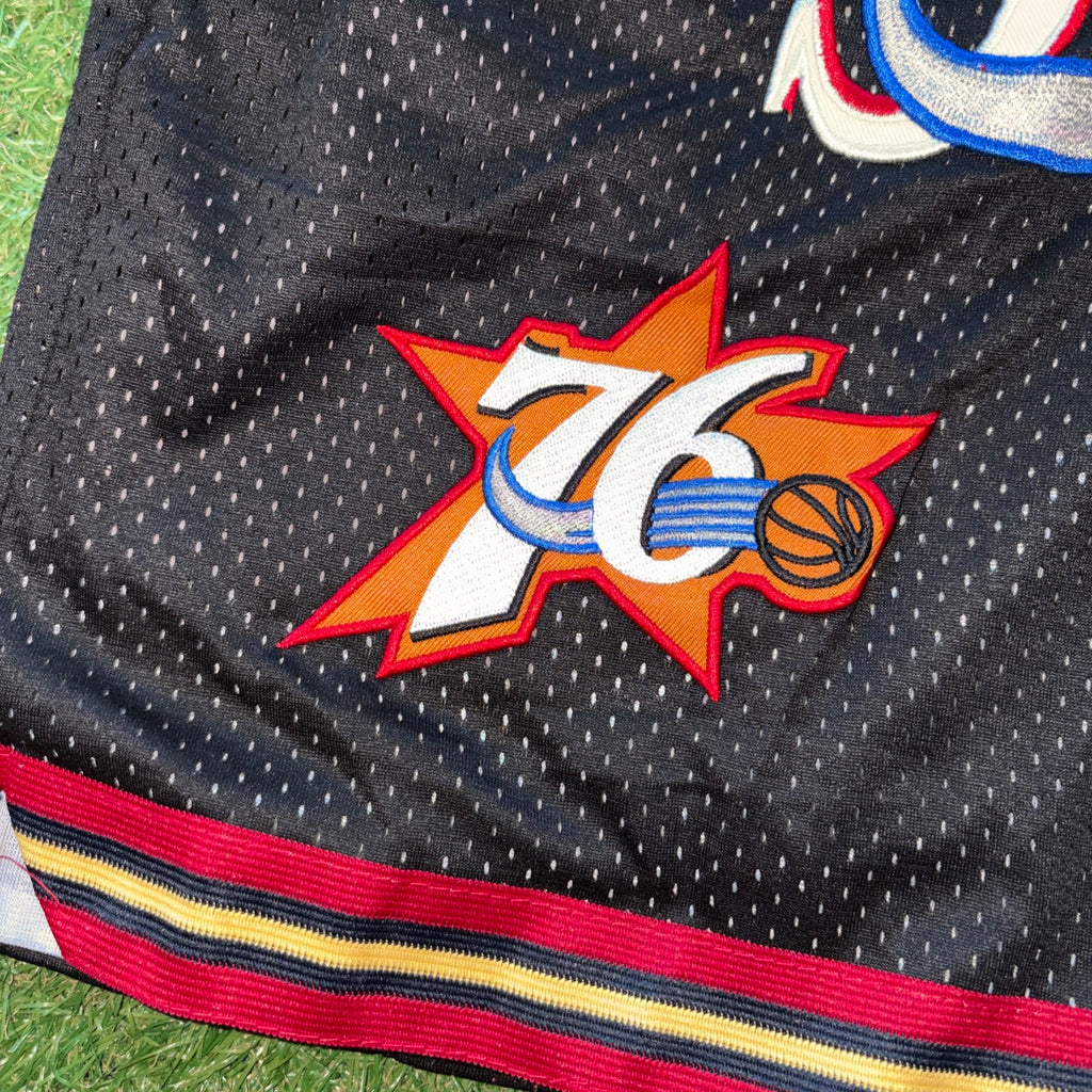 Philadelphia 76ers Black Hardwood Classic Shorts