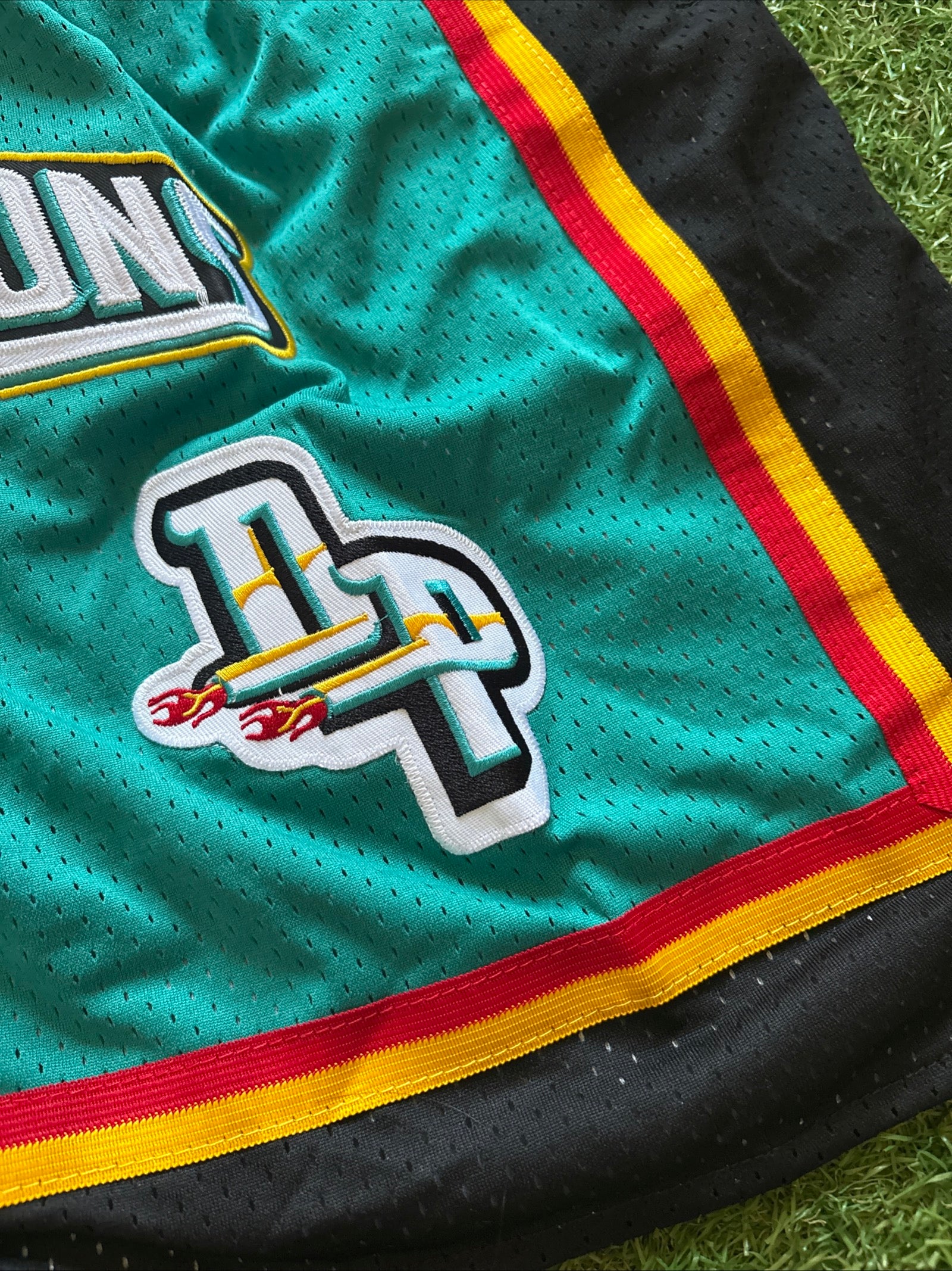 Detroit Pistons Teal Horsehead Shorts