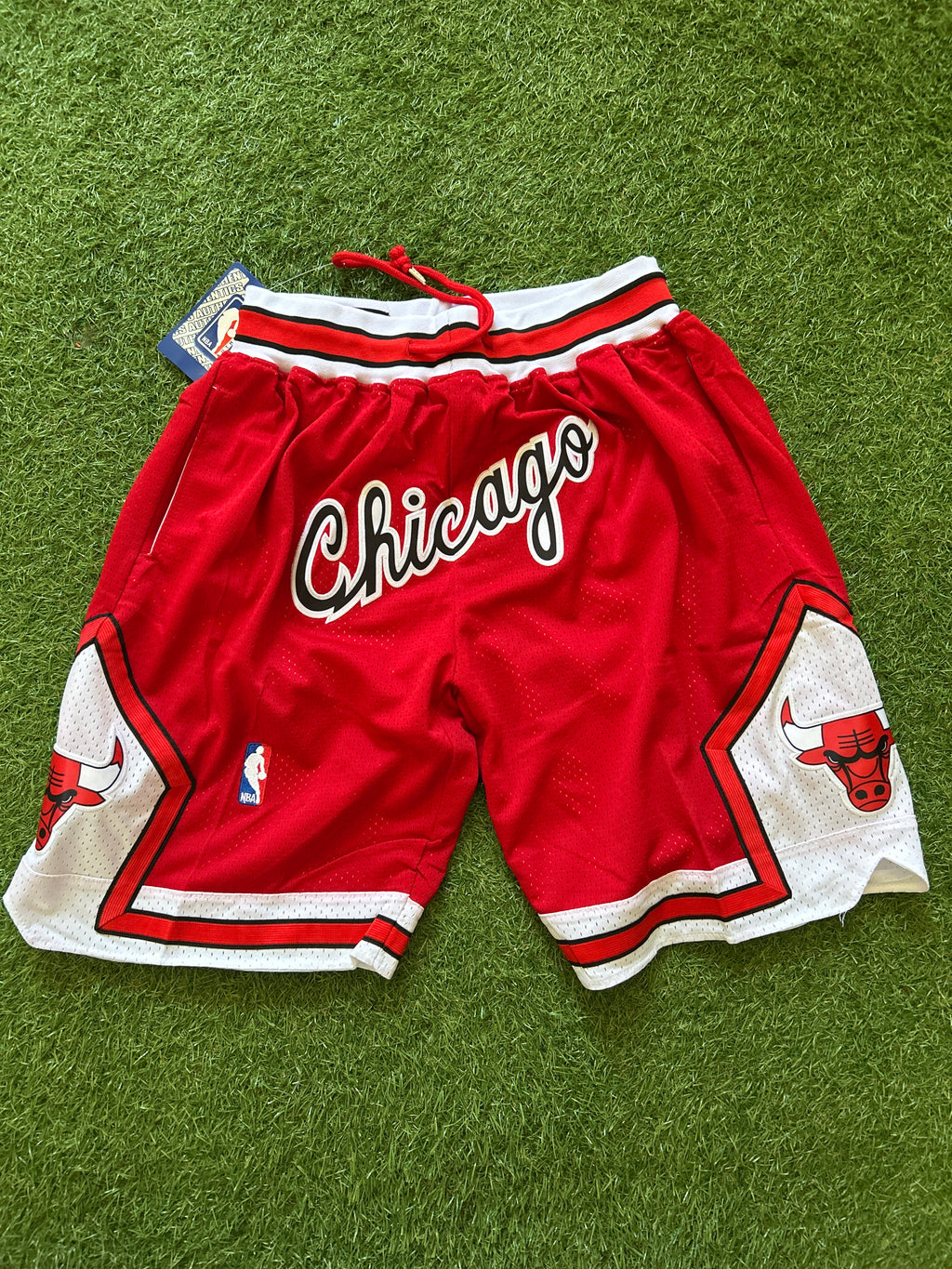 Chicago Bulls Red Script Shorts