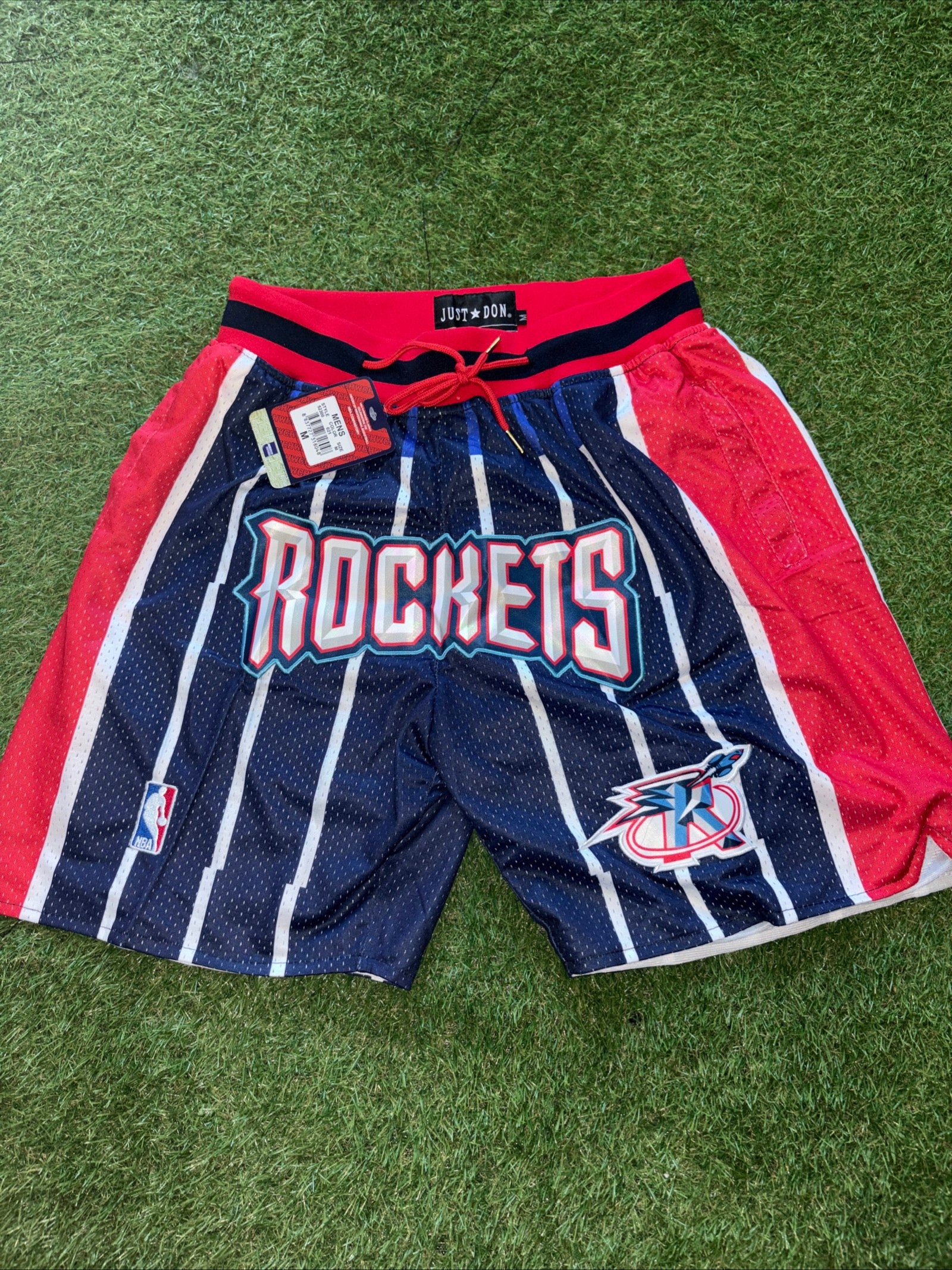 Houston Rockets Navy Pinstripe Shorts