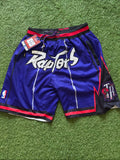 Toronto Raptors Purple Throwback Shorts