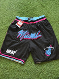 Miami Heat Black Vice Shorts