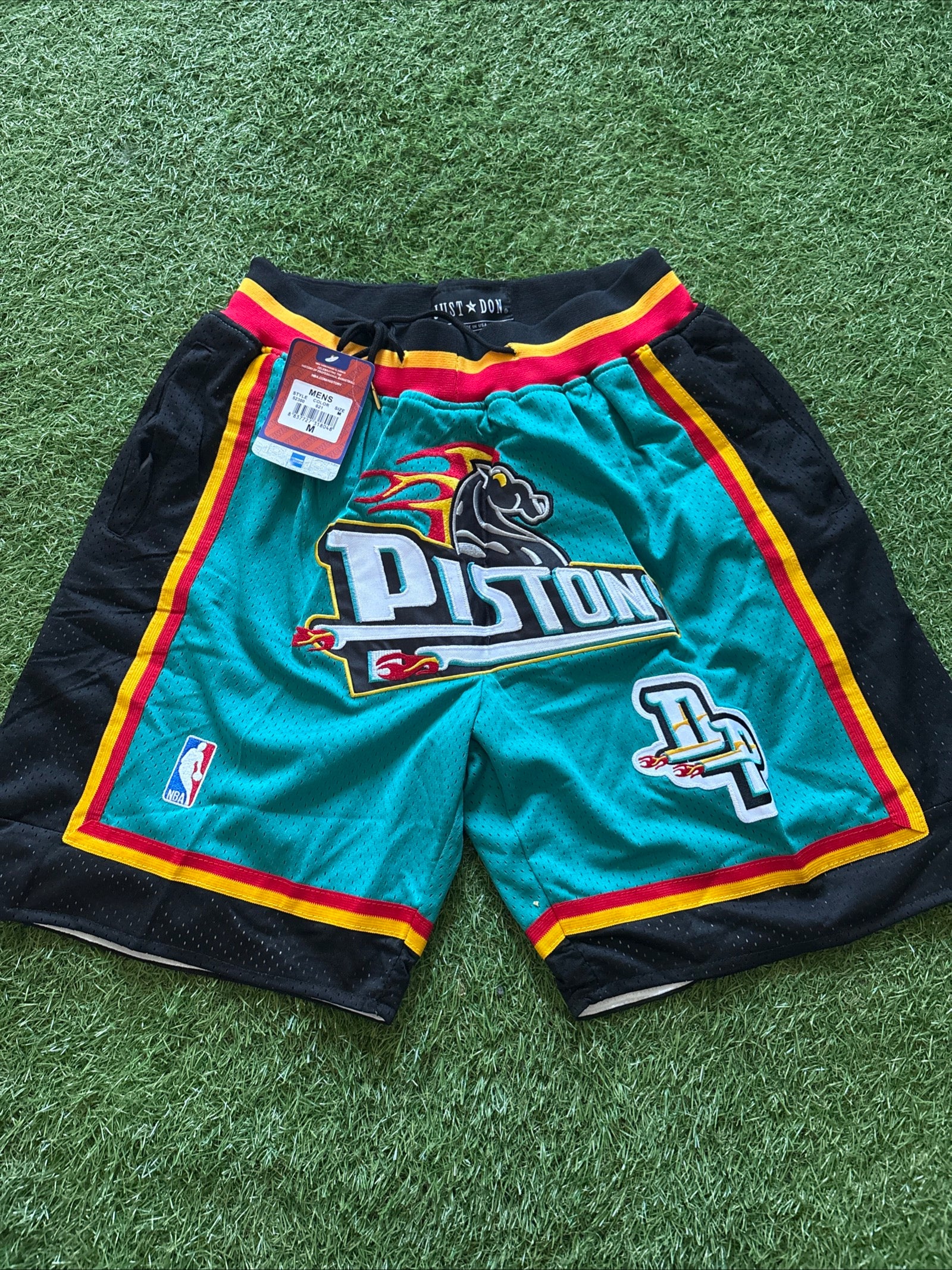 Detroit Pistons Teal Horsehead Shorts