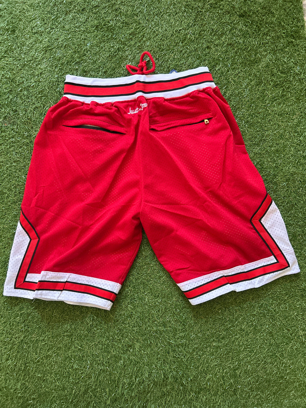 Chicago Bulls Red Script Shorts