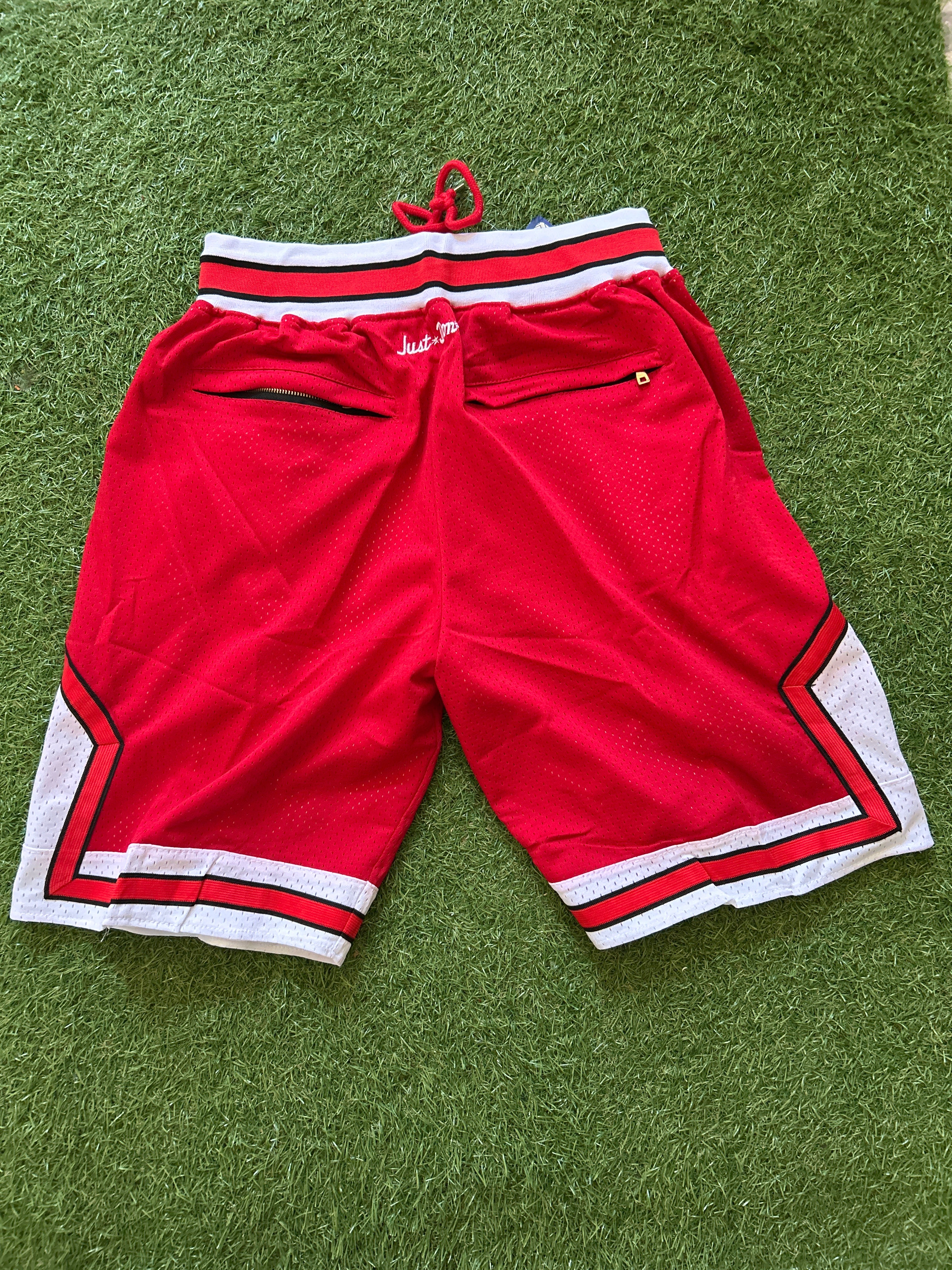 Chicago Bulls Red Script Shorts