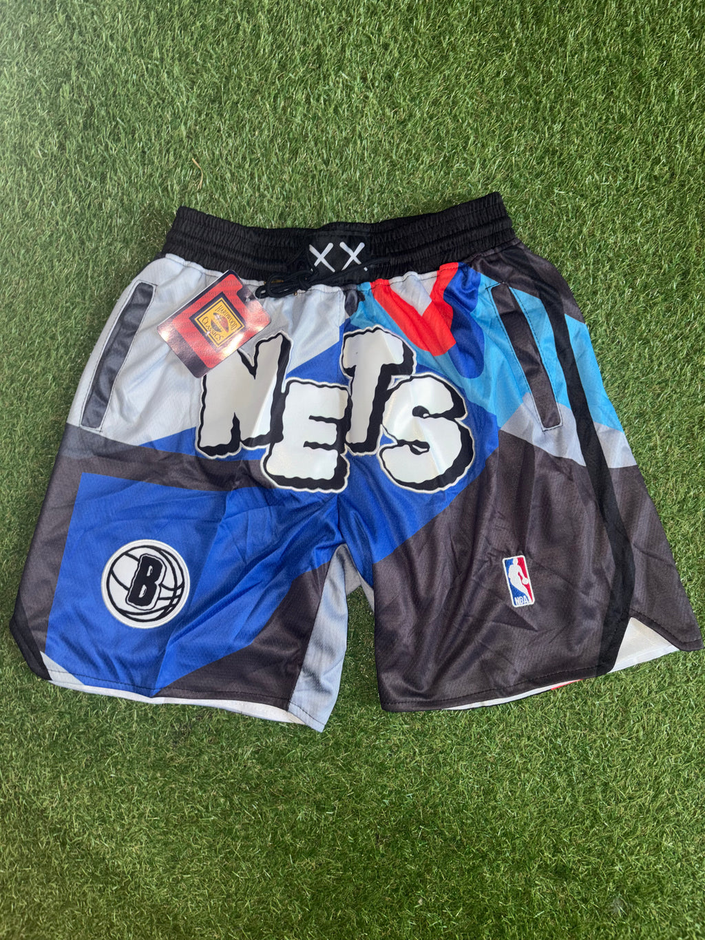 Brooklyn Nets Retro Geometric Basketball Shorts
