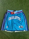 Charlotte Hornets Vintage Teal Retro Basketball Shorts