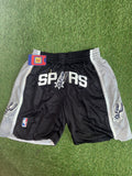 San Antonio Spurs Classic Black Retro Basketball Shorts