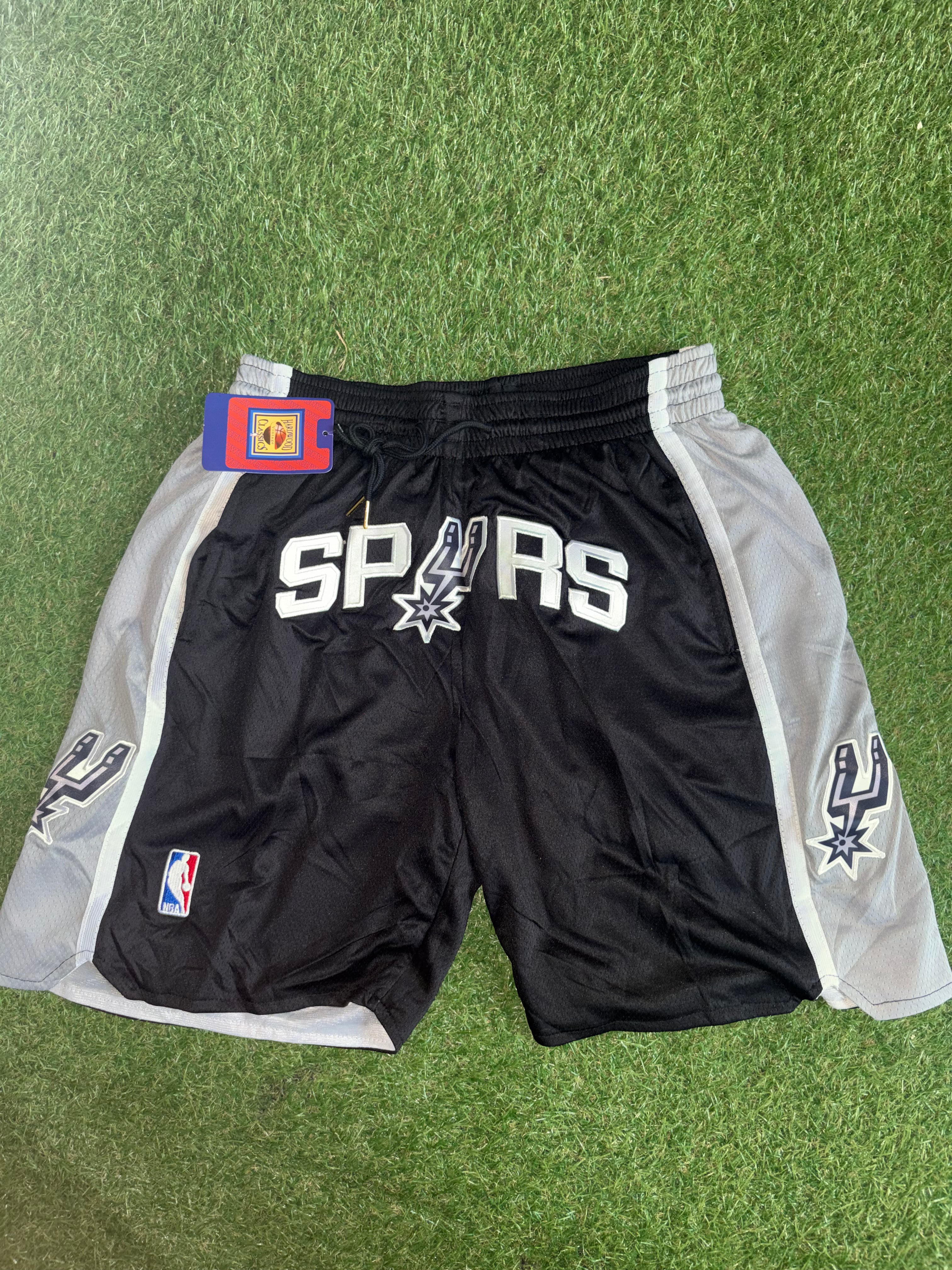 San Antonio Spurs Classic Black Retro Basketball Shorts