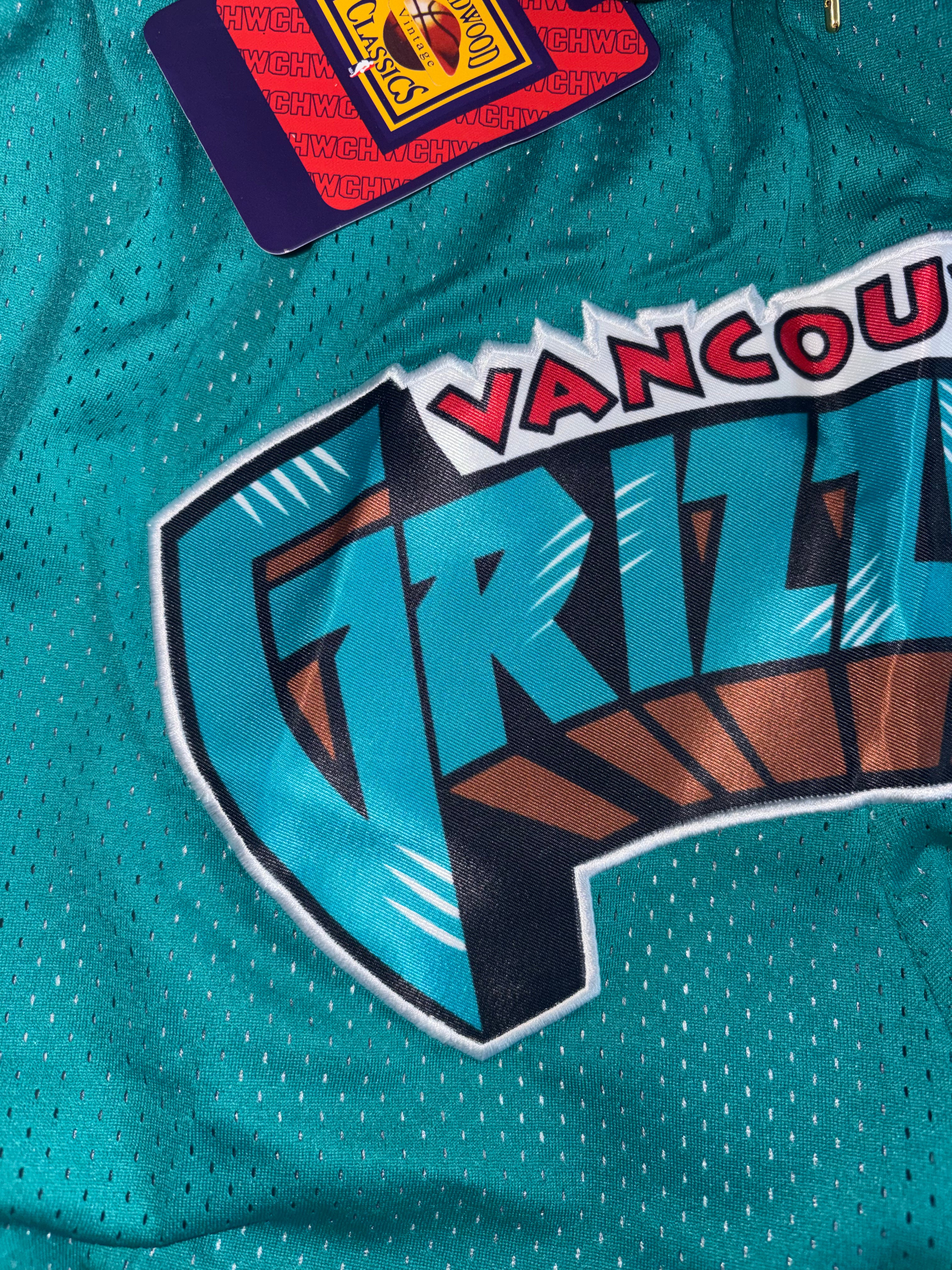 Vancouver Grizzlies Classic Teal Retro Basketball Shorts