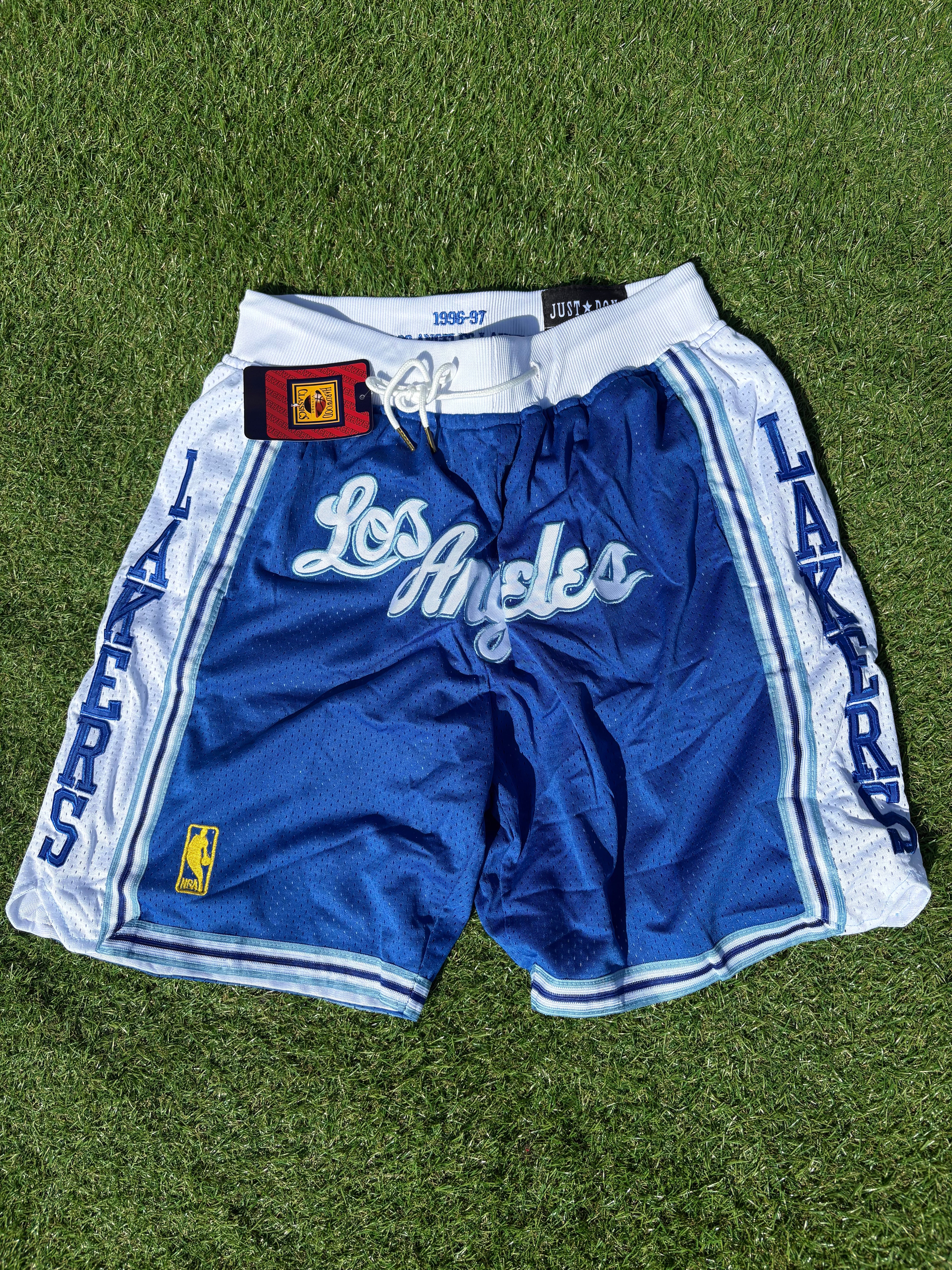 Los Angeles Lakers Blue 1996-97 Shorts