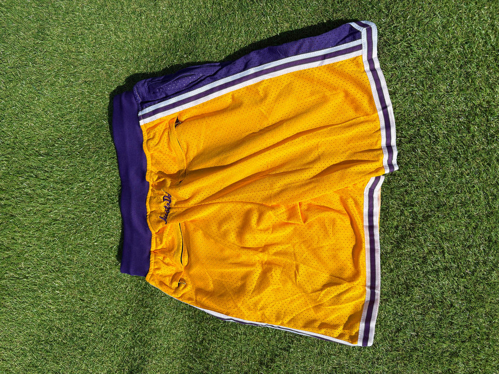 Los Angeles Lakers Gold Retro Shorts