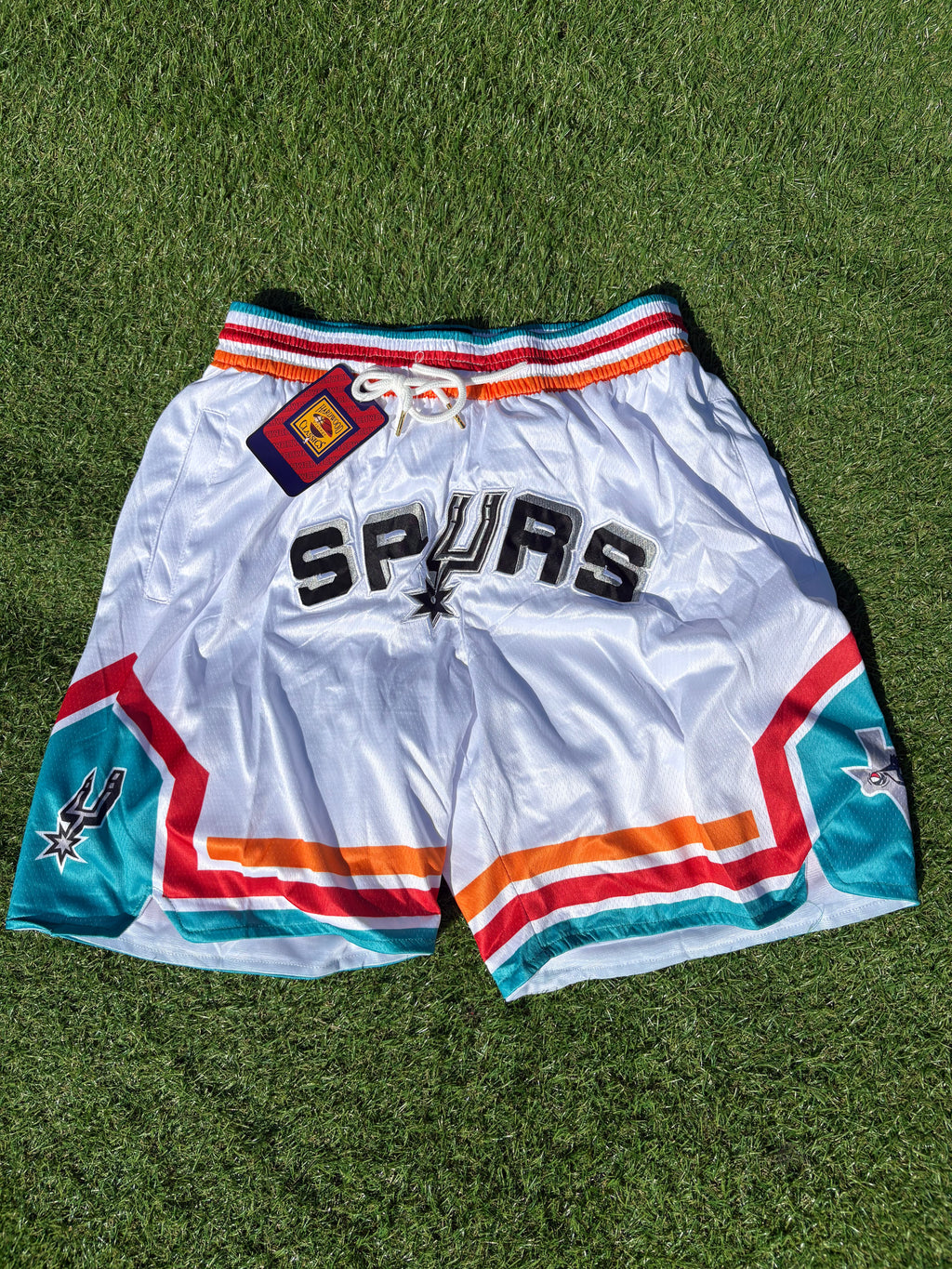San Antonio Spurs White Fiesta Shorts