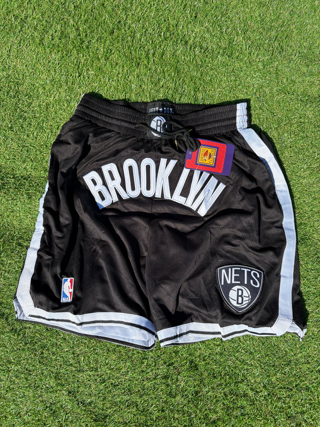 Brooklyn Nets Black Basketball Shorts