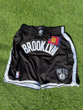 Brooklyn Nets Black Basketball Shorts