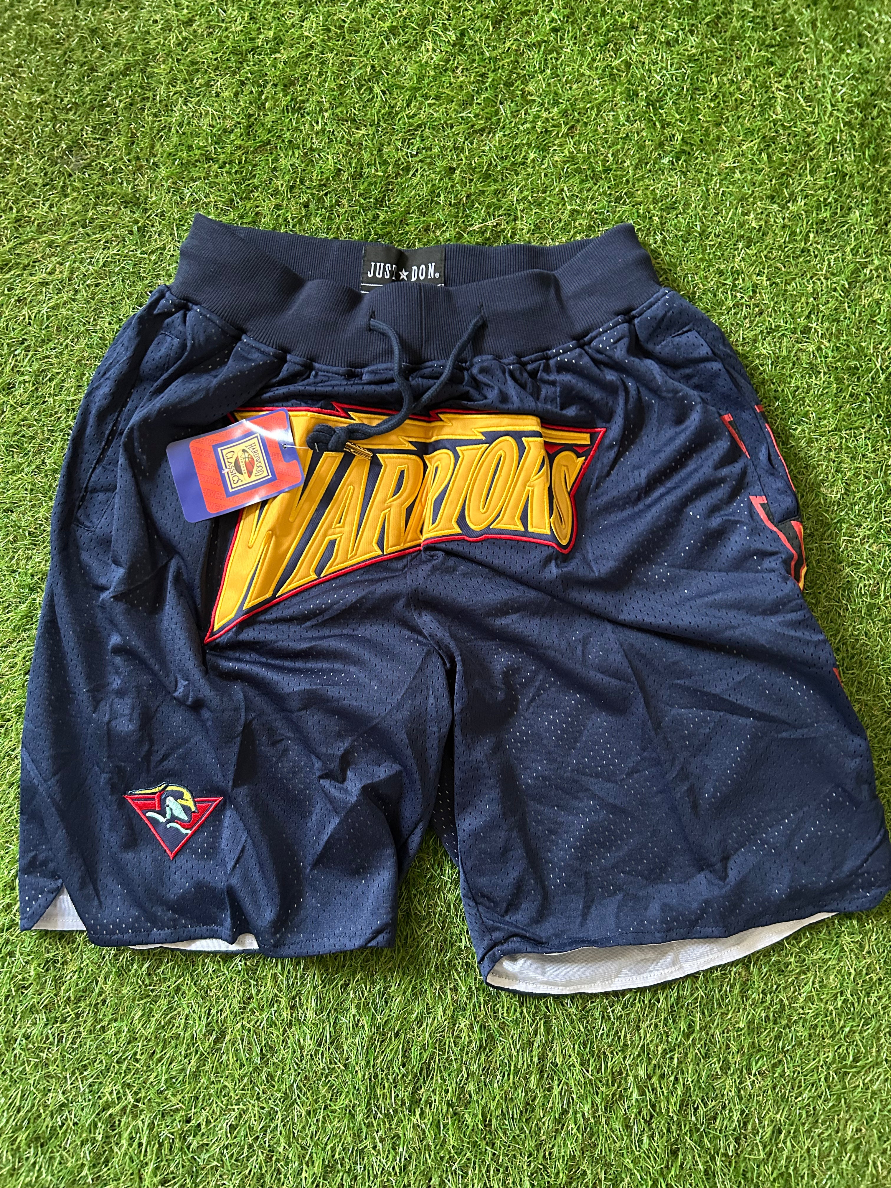 Golden State Warriors Throwback Logo Shorts