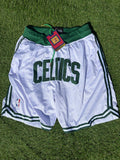 Boston Celtics Hardwood Classic White Shorts