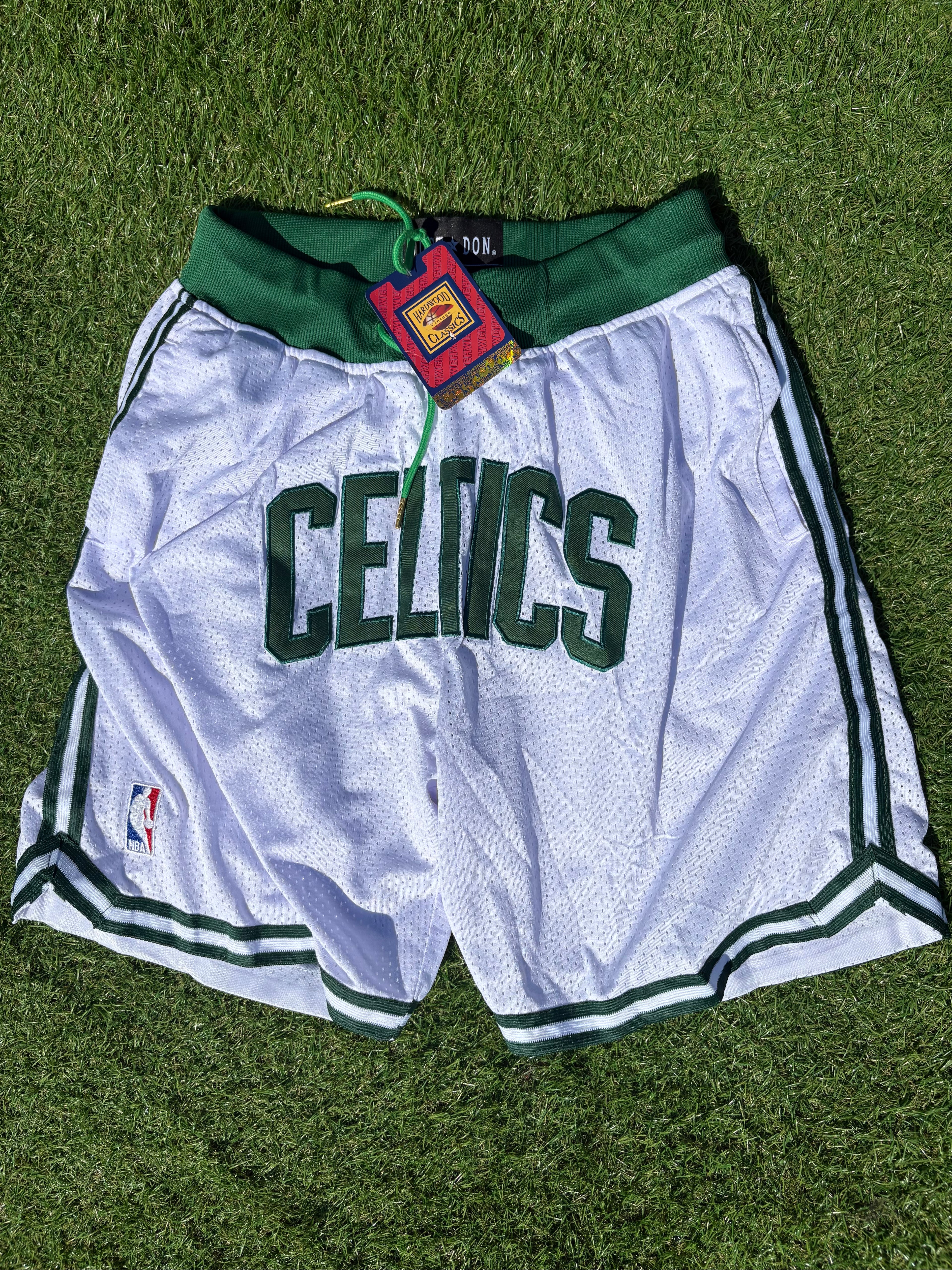 Boston Celtics Hardwood Classic White Shorts